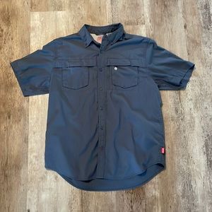 Coleman button short sleeve shirt L